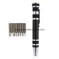 Slotted Phillips Bits Alloy Handle 8 in 1 Screwdriver Pen